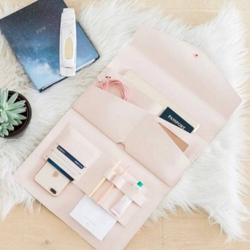 Glass Ladder & Co. “Megan” Blush Pink Clutch